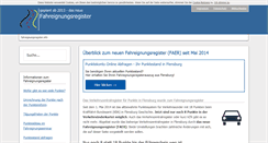 Desktop Screenshot of fahreignungsregister.info
