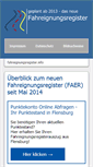 Mobile Screenshot of fahreignungsregister.info